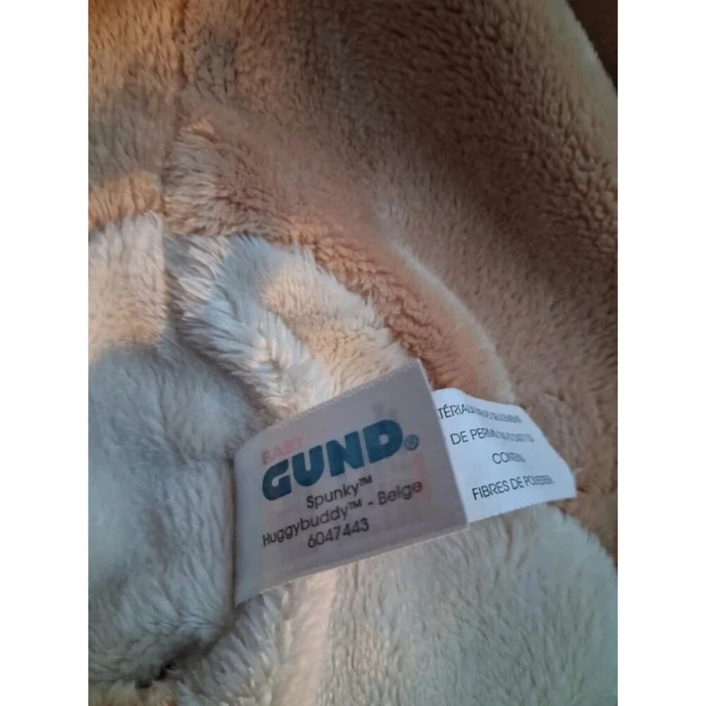 Gund Spunky HuggyBuddy Puppy Dog Lovey Security Blanket Plush